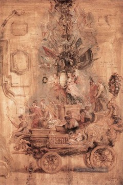 Peter Paul Rubens Werke - der Triumphwagen von Kallo Sketch Barock Peter Paul Rubens